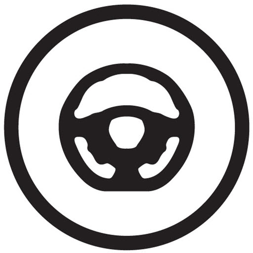 Icon of a steering wheel